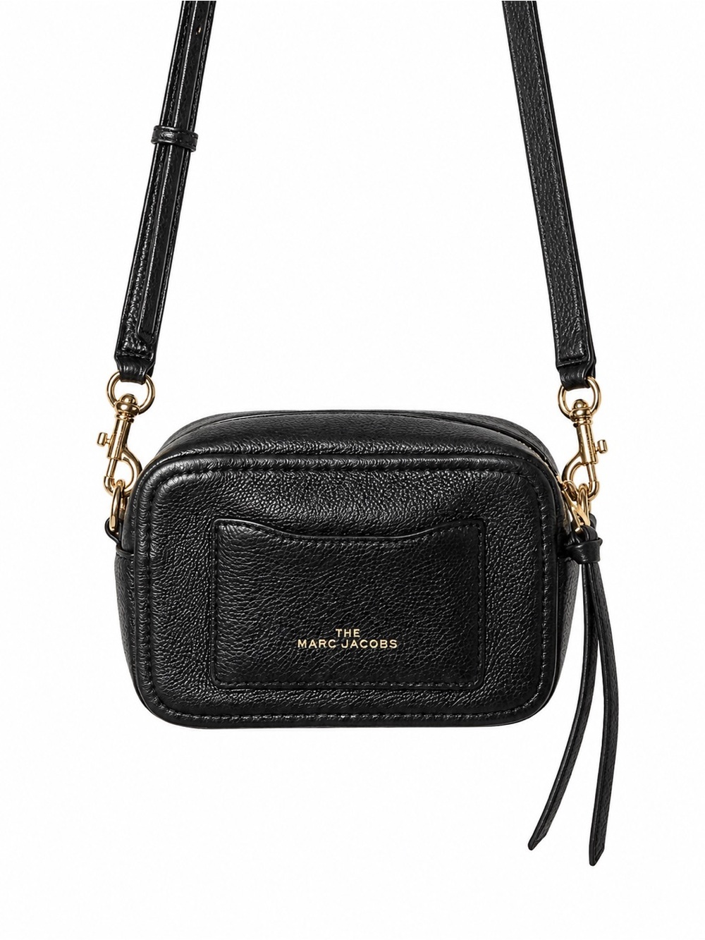 Marc Jacobs The Sure Shot Black Pebbled Leather Crossbody Camera Bag**minor flaw
